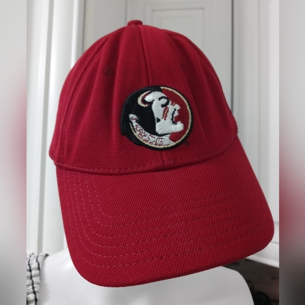 Under Armour Red Embroidered Florida State Stretch cap hat